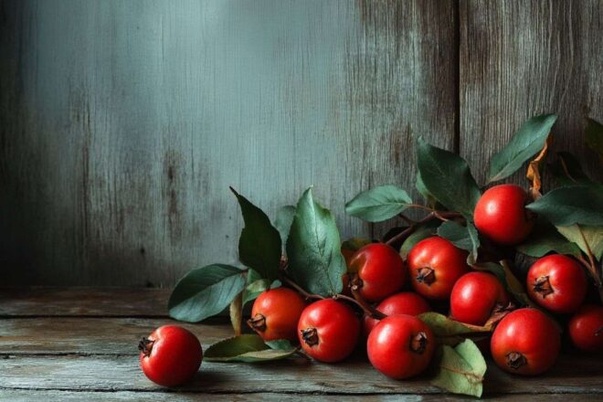 Image d'illustration. Fruits de néflier fraîchement cueillis
