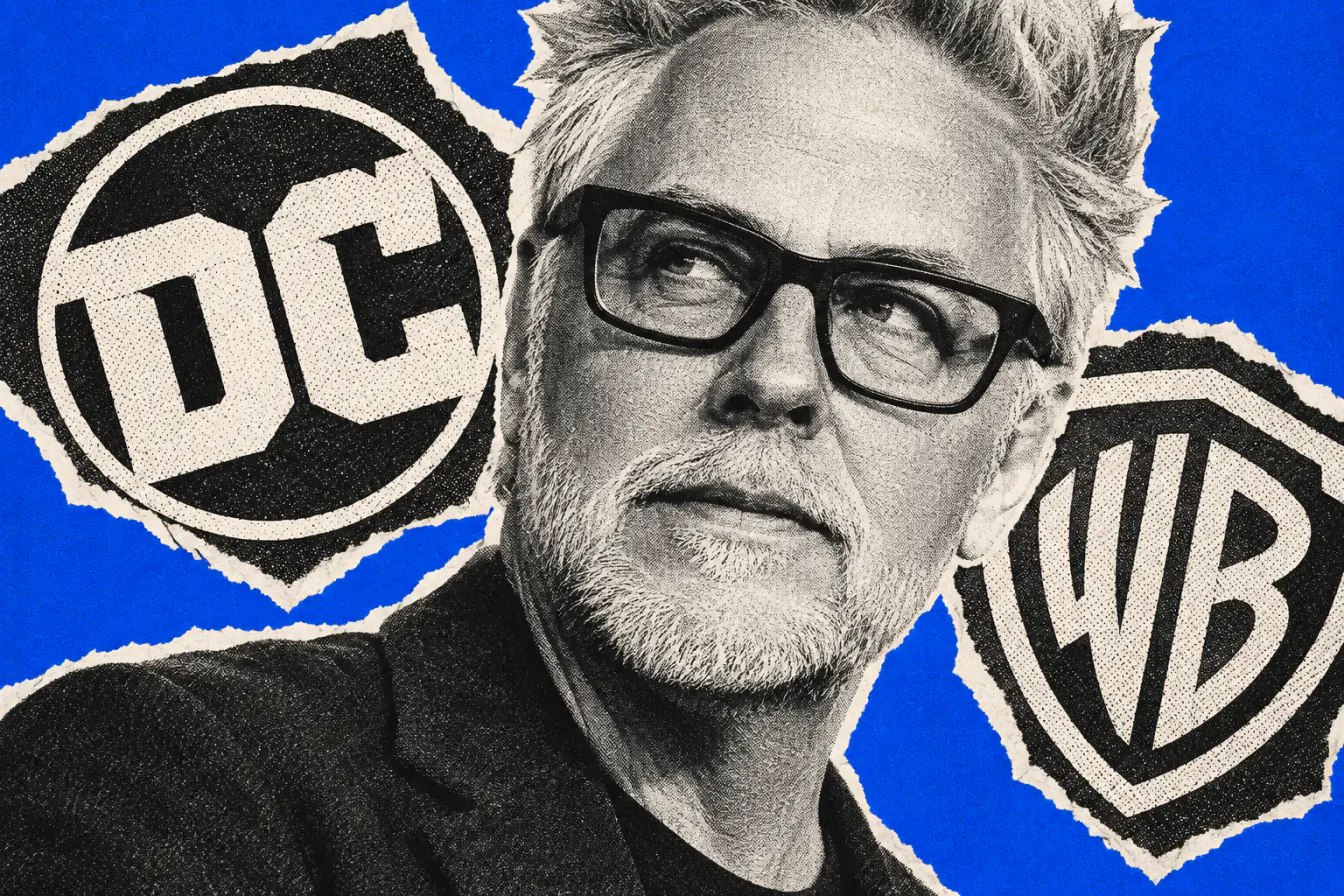 Portrait de James Gunn serré entre DC et WB