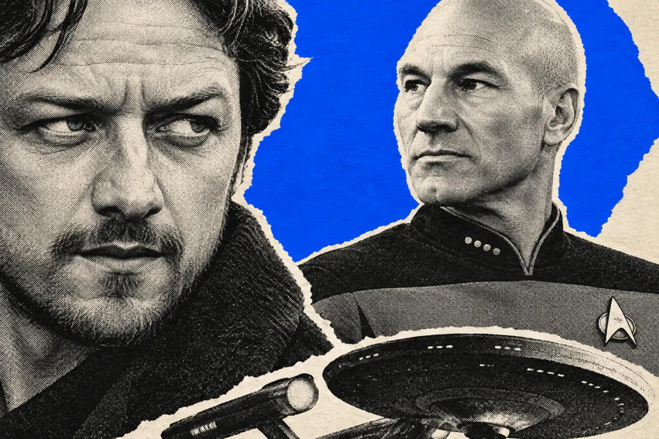 McAvoy face à un jeune Picard tramé